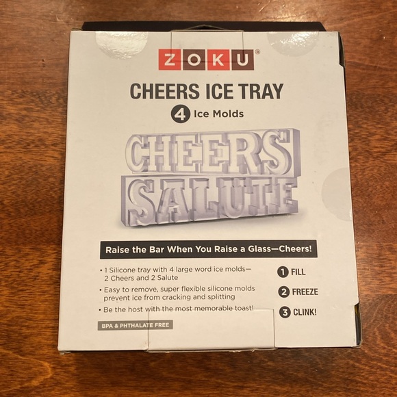Zoku Cheers Salute Ice Trays - 4 Molds NWT - Picture 2 of 4